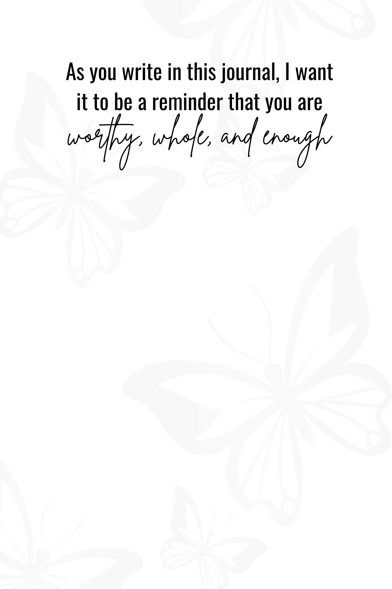 WORTHY, WHOLE, ENOUGH